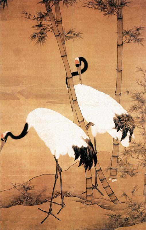 Bamboo and Cranes